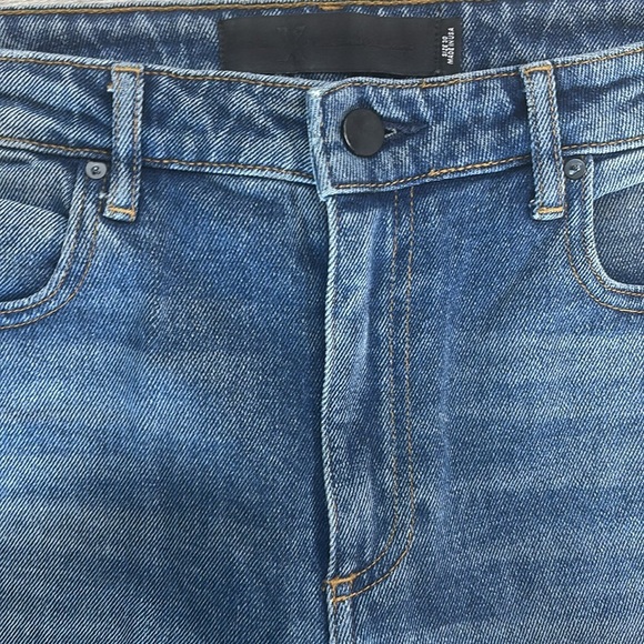 Alexander Wang Denim X Wang Mid Rise Straight Leg Blue Denim Jeans 30 - Picture 2 of 10